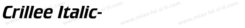 Crillee Italic字体转换